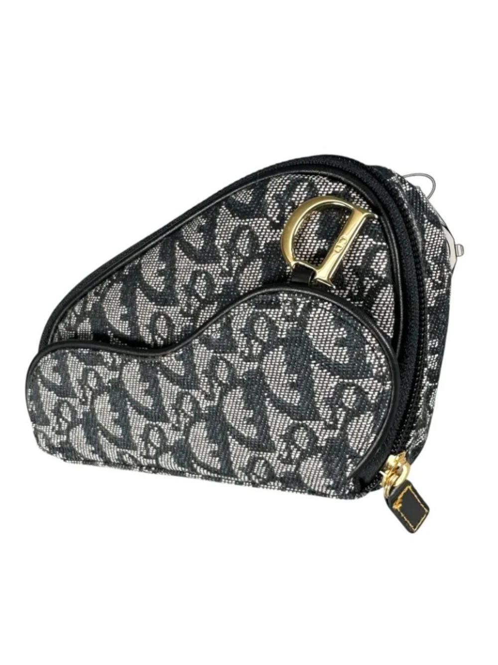 Dior Trotter Saddle Pouch Canvas Navy